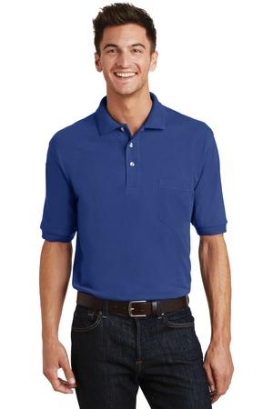 Port Authority Heavyweight Cotton Pique Polo with Pocket. K420P