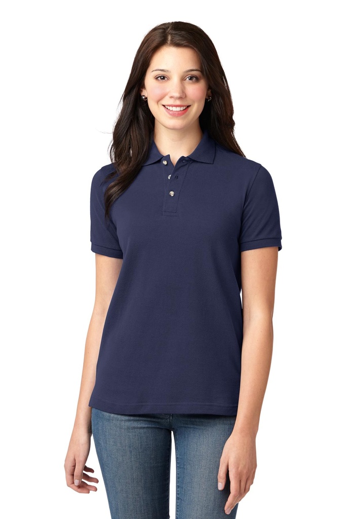 Port Authority Ladies Heavyweight Cotton Pique Polo. L420