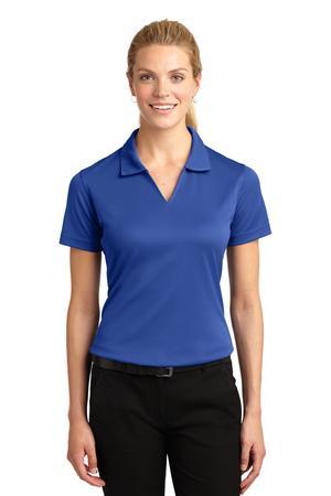 Sport-Tek Ladies Dri-Mesh V-Neck Polo. L469