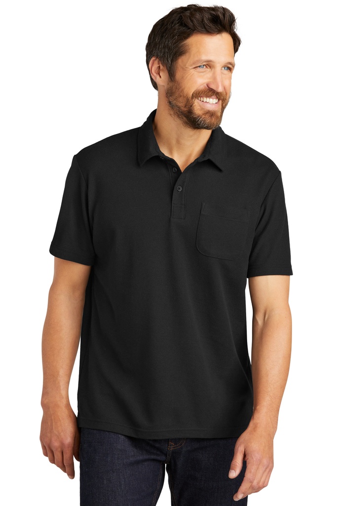 Port Authority C-FREE Cotton Blend Pique Pocket Polo K868