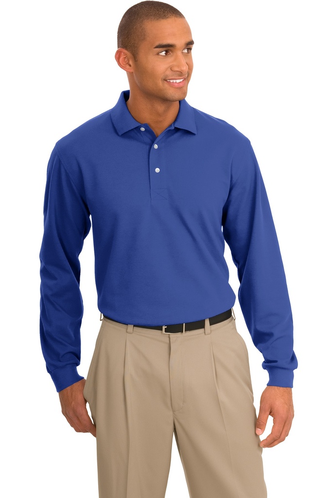 Port Authority Rapid Dry Long Sleeve Polo. K455LS