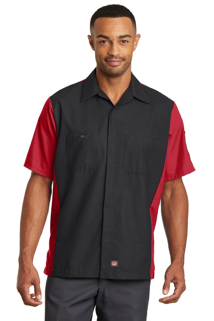 Red Kap Short Sleeve Ripstop Crew Shirt. SY20