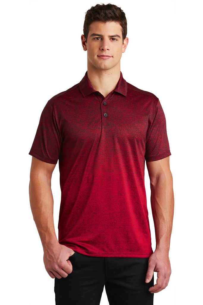 Sport-Tek Ombre Heather Polo. ST671