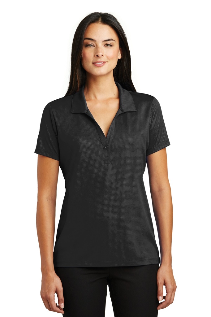 Sport-Tek Ladies Embossed PosiCharge Tough Polo . LST630