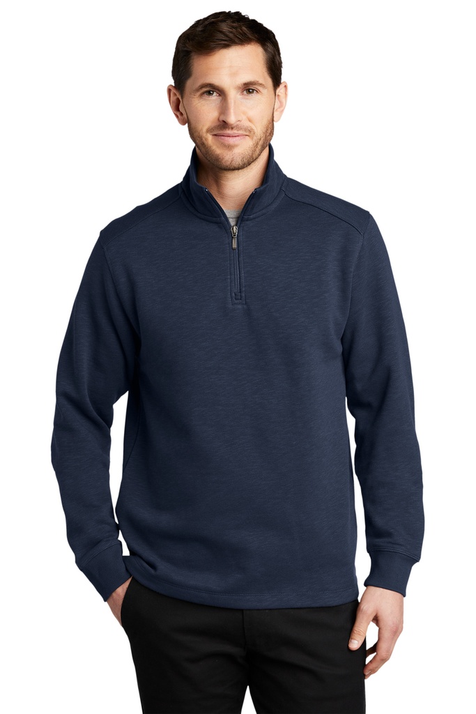 Port Authority Slub Fleece 1/4-Zip Pullover. F295