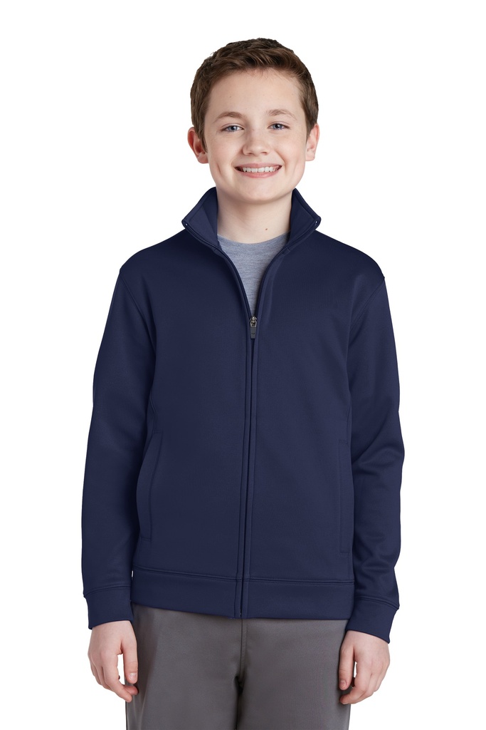 Sport-Tek Youth Sport-Wick Fleece Full-Zip Jacket. YST241