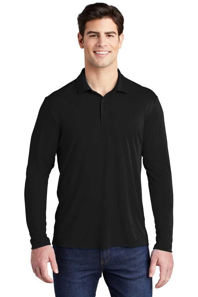 Sport-Tek Posi-UV Pro Long Sleeve Polo. ST520LS