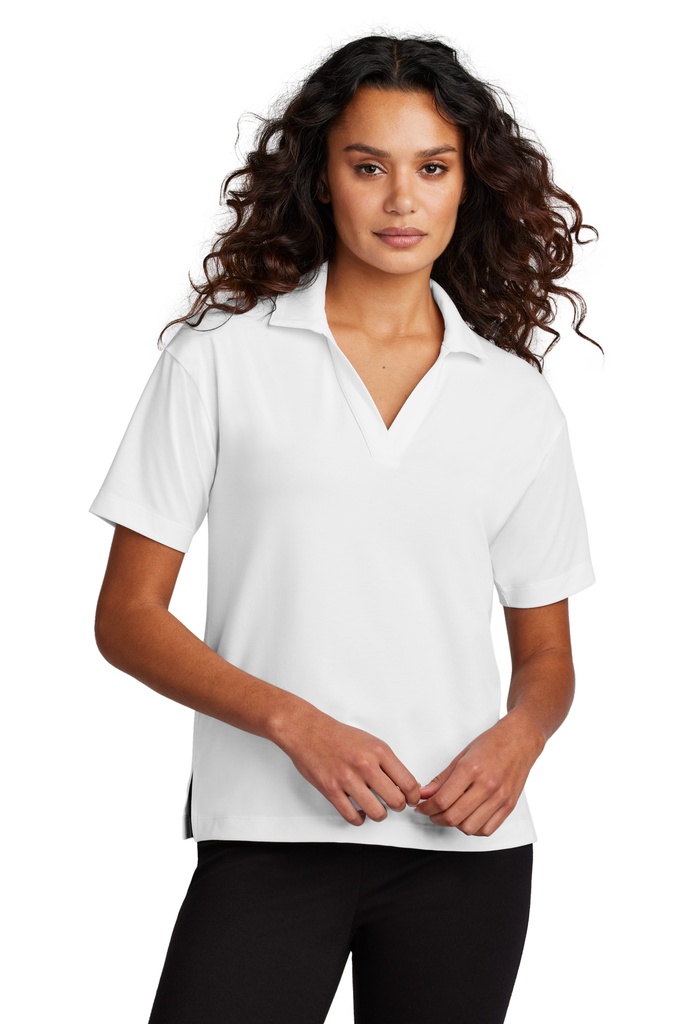 MERCER+METTLE Women's Stretch Jersey Polo MM1015