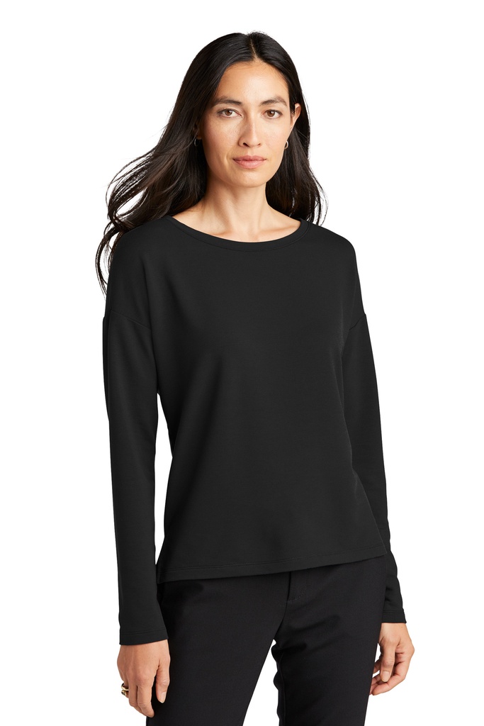 MERCER+METTLE Women's Stretch Drop Shoulder Pullover MM3013