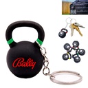 Custom PVC Gym Kettlebell Keychains. KC9231