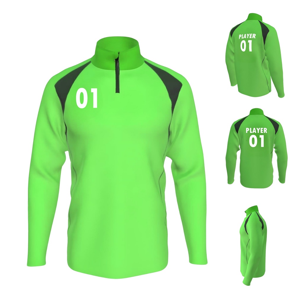 Sublimated Warmup 1/4 Zip Jacket. SJ9006