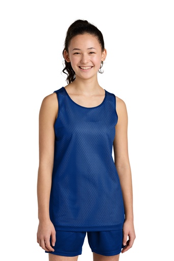 [2466291] Sport-Tek Youth PosiCharge Reversible Mesh Tank YST5000 (TRy/White, XS)