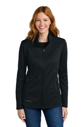 [2474841] Eddie Bauer Women's Smooth Mid Layer Fleece Full-Zip EB2470 (Black, XS)