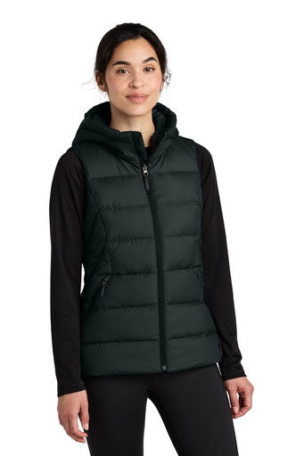 [2401111] LIMITED EDITION Outdoor Research Women's Coldsnap Hooded Down Vest OR322218 (Black, S)