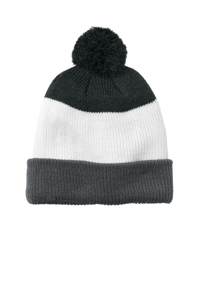 Port Authority Cozy Striped Pom Beanie C979