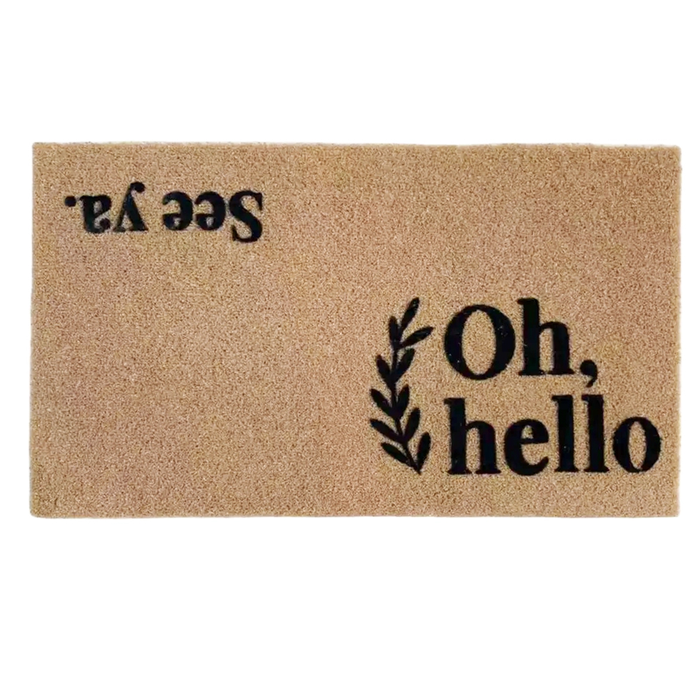 Classic Coir Doormat - High-Quality Polyester Outdoor Mat. DM2395