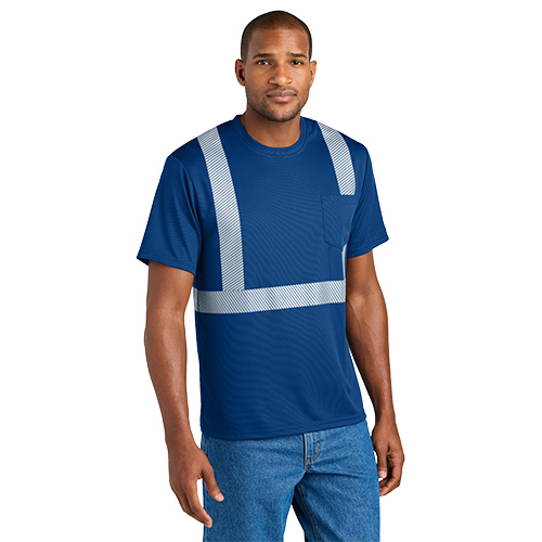 CornerStone Enhanced Visibility Segmented Tape Tee CS206