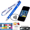 3/4" Magic'Tap NFC Sublimation Lanyard. NFC3436