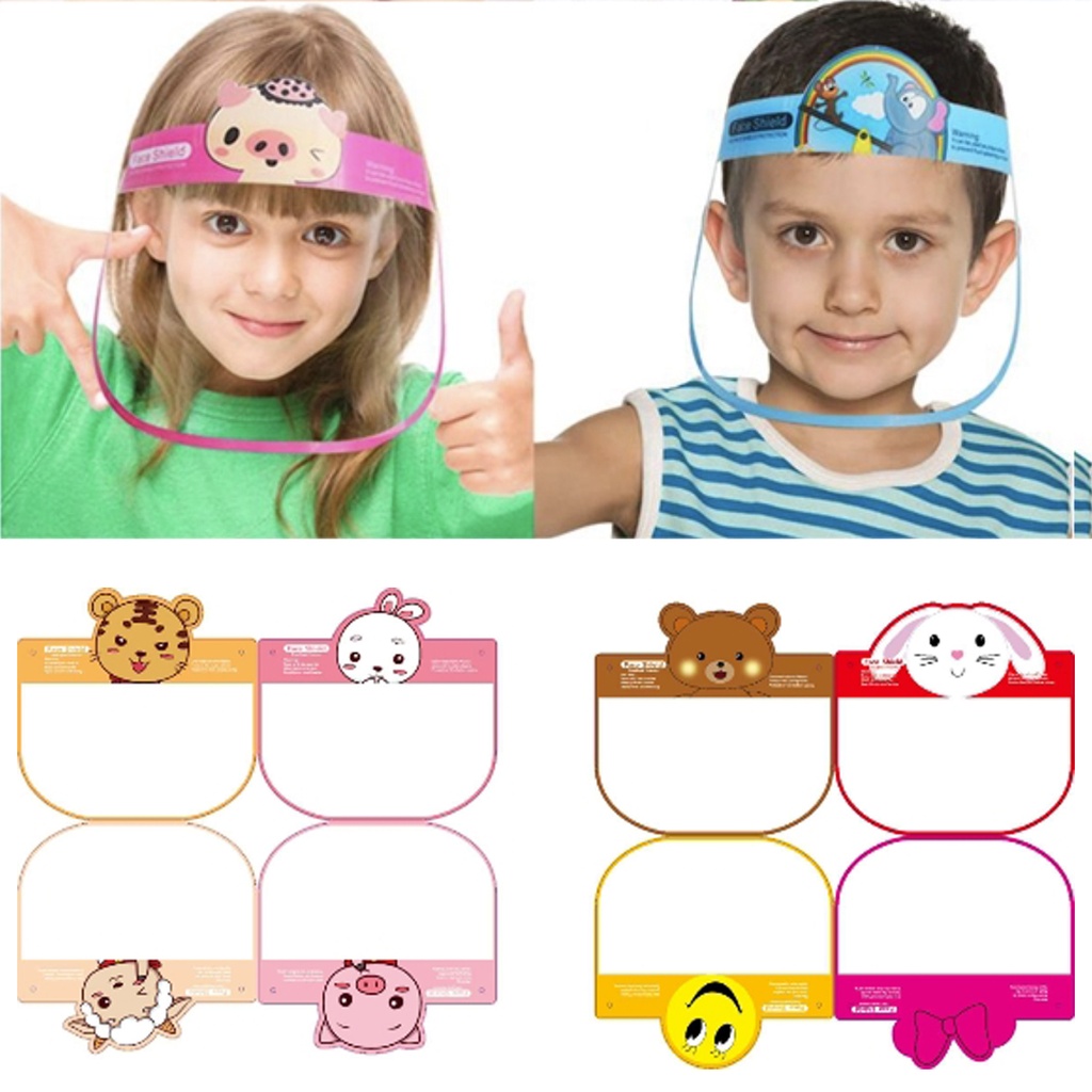 Children Face Shield - Cute Anima Designs. CV7925