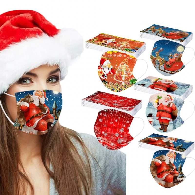 3 Ply Face Mask - Christmas Design. CV2021