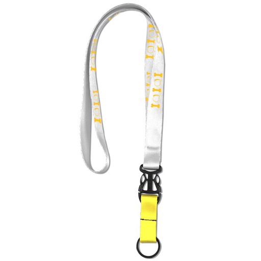 [NL1236] Sprinters Lanyard 3/4" Nylon W/ Metal O Ring And Slide Buckle Release. NL1236