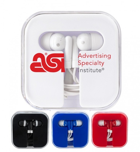 [EB1913] Ear Phones In Protective Travel Case. EB1913