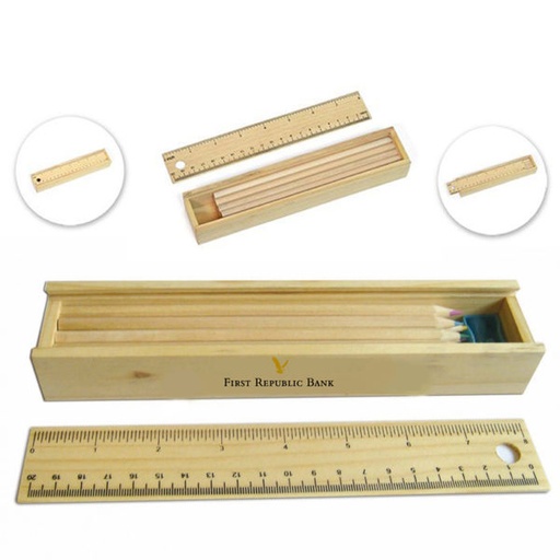 [PS4501] Luxury Wooden Pencil Set - 12 Pencils. PS4501