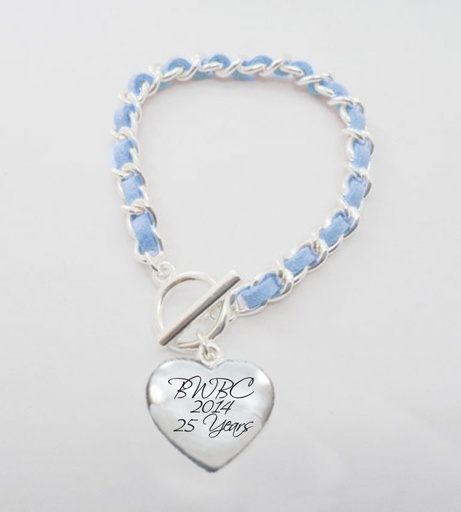 [CH7361] Enamel Heart Charm Bracelet. CH7361