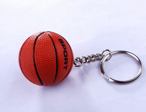 [SB4741] Basketball Stress Ball Key Chain. SB4741