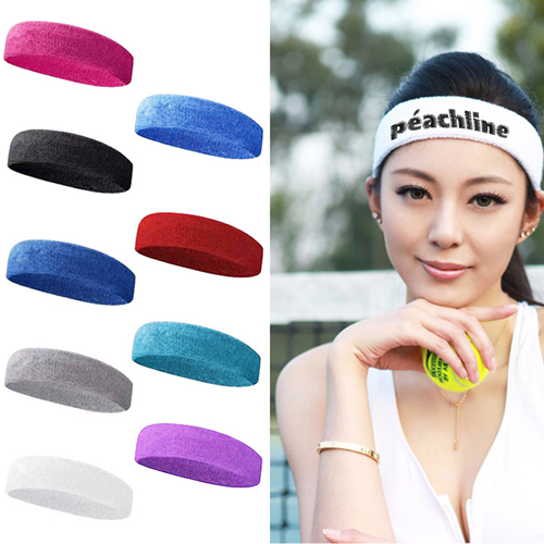 [HB4104] Embroidery Cotton Sweat Headband. HB4104