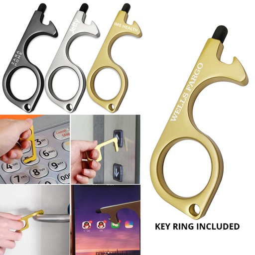 [CV9100] PPE Stylus No Touch Hygiene Door Opener Tool With Touchscreen Tip. CV9100