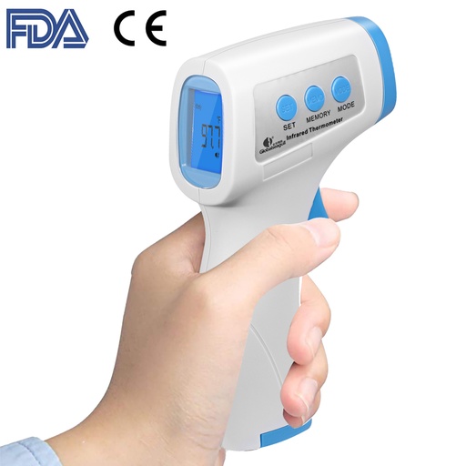 Touchless Infrared Thermometer Gun - FDA Regulatory Class I. CV5860