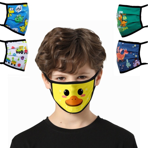 [CV2600] Vivaldi Sublimated Cotton Face Mask - Youth size. CV2600