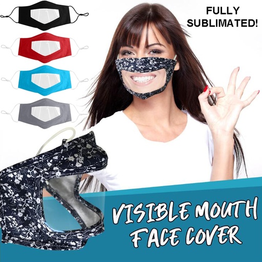 [CV8580] Sprinters Customized Reusable Mask W/ Transparent Window. CV8580