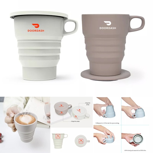 [CF9483] Tims Collapsible Silicone Coffee Mug - 10 oz. CF9483