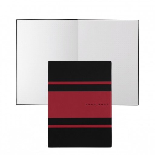 [HNH007P] Hugo Boss Note pad A5 Gear Matrix Red (Dual Branding)