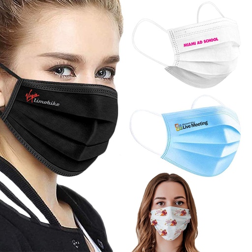 [CV4966] Custom Printed 3 Ply Face Mask. CV4966