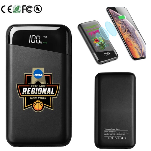 [1472466_PWB5680] Hercules 10,000mAh Power Bank and QI Wireless Charger 2-in-1. PWB5680