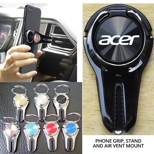 [PH6238] Sprinters 3 In 1 Phone Stand, Grip & Car Air Vent Mount. PH6238