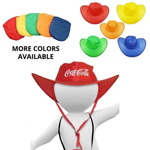 [FH2528] Promotional Foldable Cowboy Hat With Pouch. FH2528