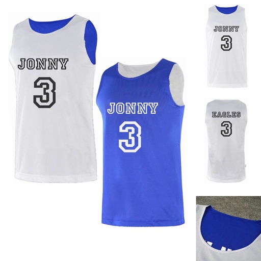 Reversible Personalized Basketball Jersey. BU2077