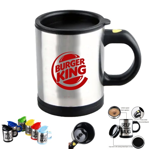 [WB7746] BlendMaster Self-Stirring Stainless Steel coffee mug 13.5 Oz. WB7746