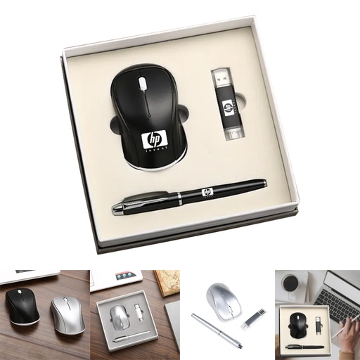 [ST3995] Employee Award Gift Set Pen, Wireless Mouse and 8GB USB Flash disk. ST3995