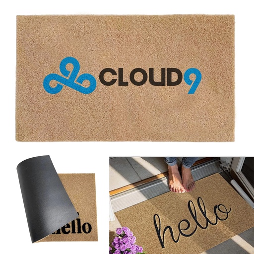 [DM2590] Custom Coir Doormat - High-quality Polyester Outdoor Mat. DM2590