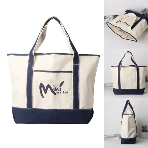 [TB1385] Pinnacle Embroidery Canvas Tote Bag. TB1385