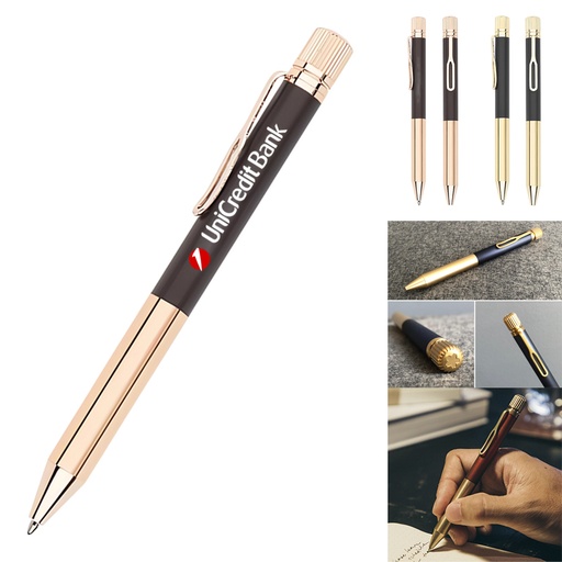 [SP4972] Geneva™ Burrow Chrome Gift Executive Pen. SP4972