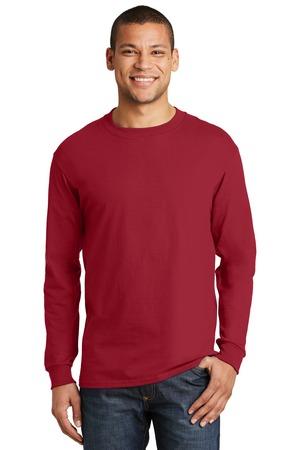 [5186] Hanes Beefy-T - 100% Cotton Long Sleeve T-Shirt. 5186