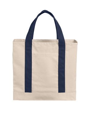 [BG429] Port Authority Cotton Canvas Two-Tone Tote BG429