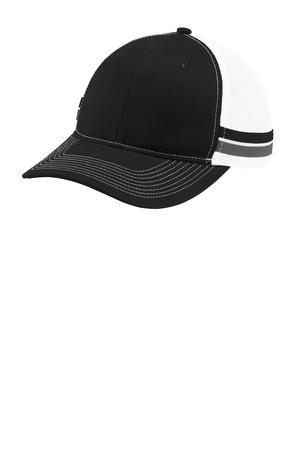 [C113] Port Authority Two-Stripe Snapback Trucker Cap. C113