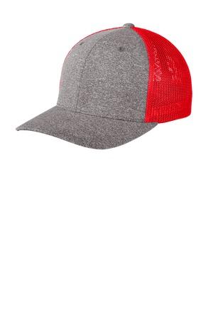 [C302] Port Authority Flexfit Melange Mesh Back Trucker Cap C302